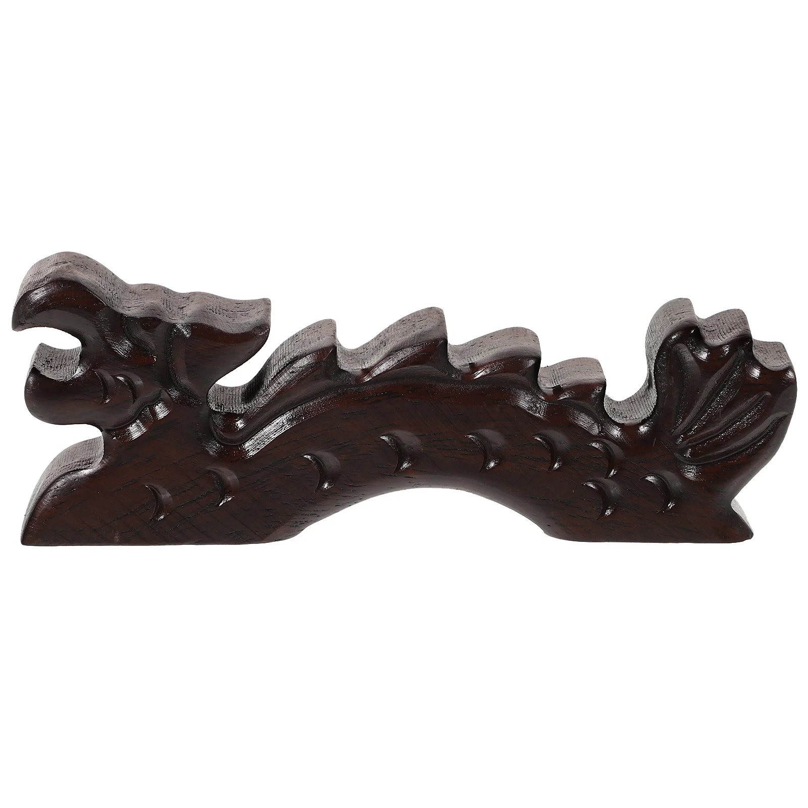 

Dragon Pattern Calligraphy Pen Rack Wooden Retro Brush Holder Practical Writing Brush Rest Desk Pen Holder Artistic Decoration