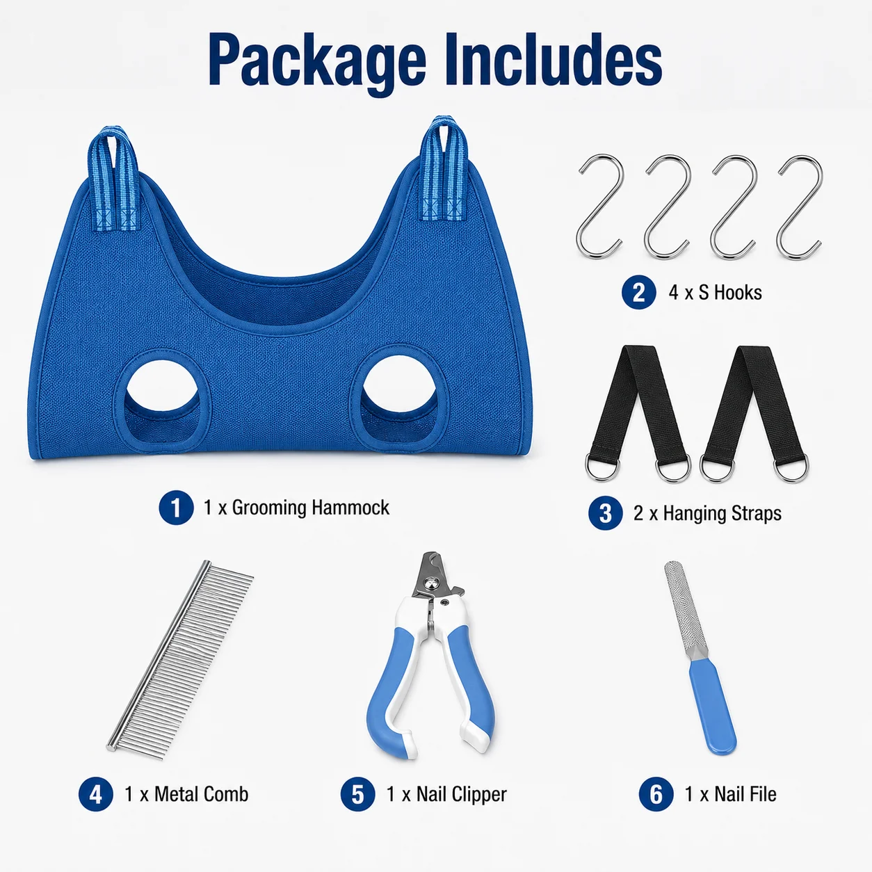 Cat Dog Grooming Hammock Pet Nail Clipping Suspension Restraint Bag Breathable Anti Scratch Grooming Helper Tool Adjustable Kit