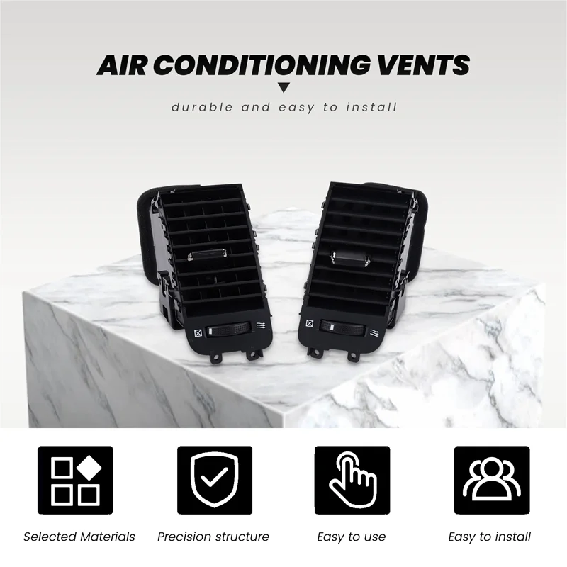 

Precisionn Car Air Conditioner Outlet A/C Air Conditioning Vents For Toyota Land Cruiser Prado 120 2003-2009