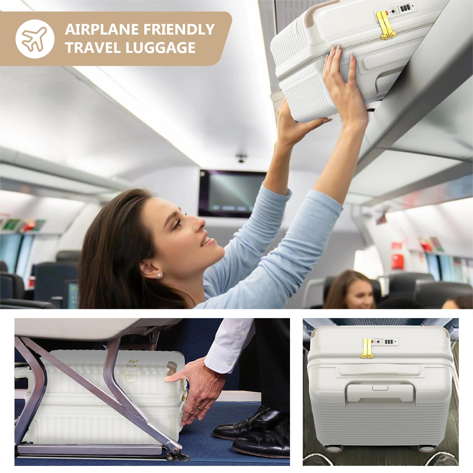 조이웨이 미니 18인치 기내용 캐리어, 가볍고 튼튼한 TSA 잠금장치, 단기 여행 및 비즈니스 여행용