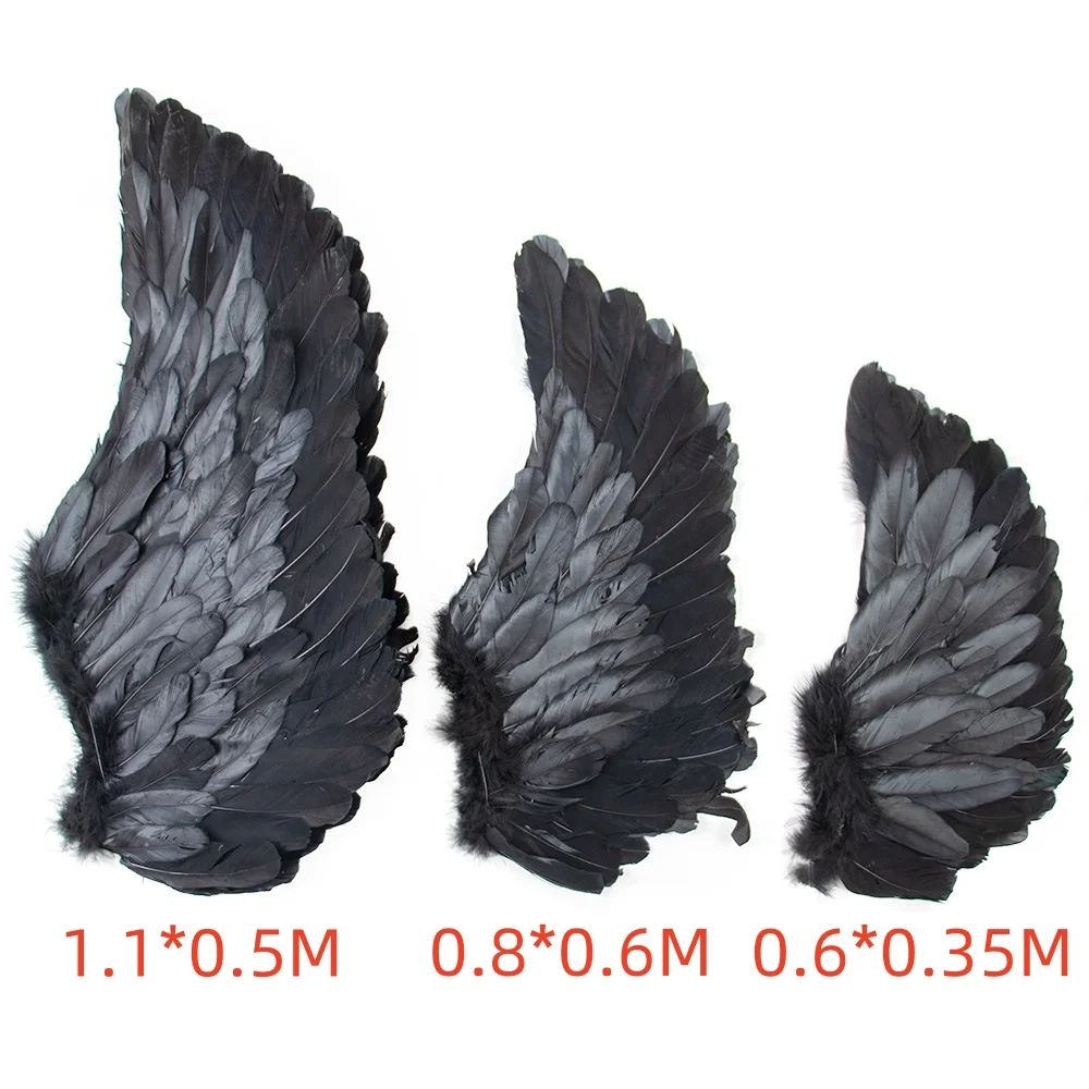 2Pcs Angel Rainbow Feathers Wing Back Plays Stage Performance Prop Child Girl Photo Show Adult Crafts Decoration Accessories