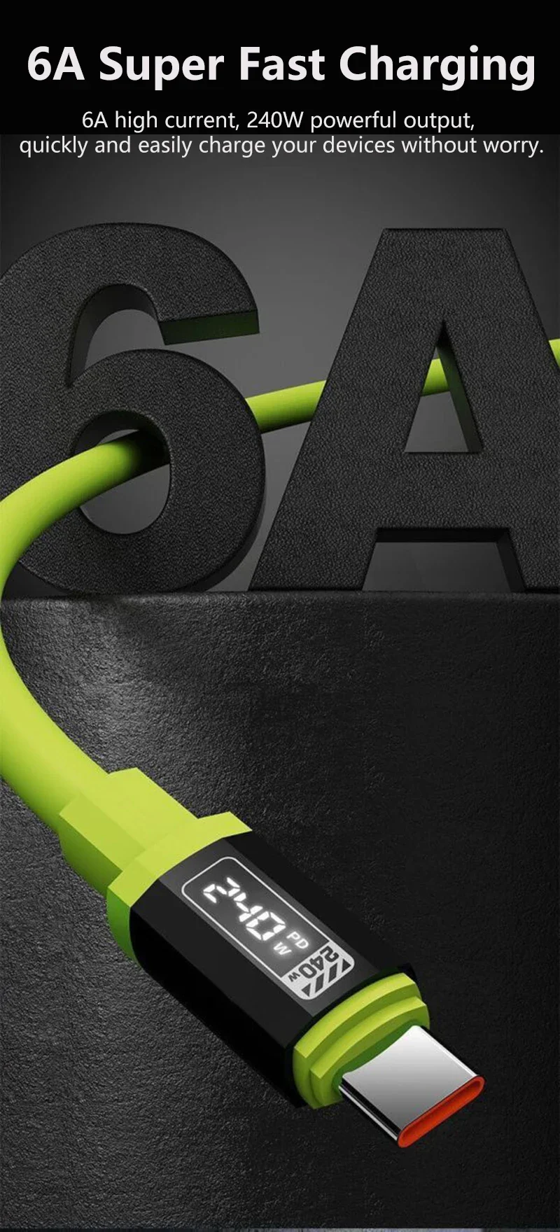 240W USB-C Fast Charging Cable 5