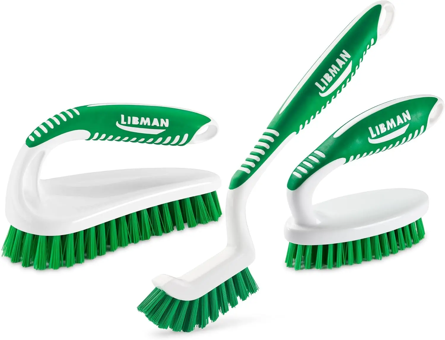 

Scrub Brush Kit for Tile, Grout & Carpet with 3 Brushes for Deep Cleaning