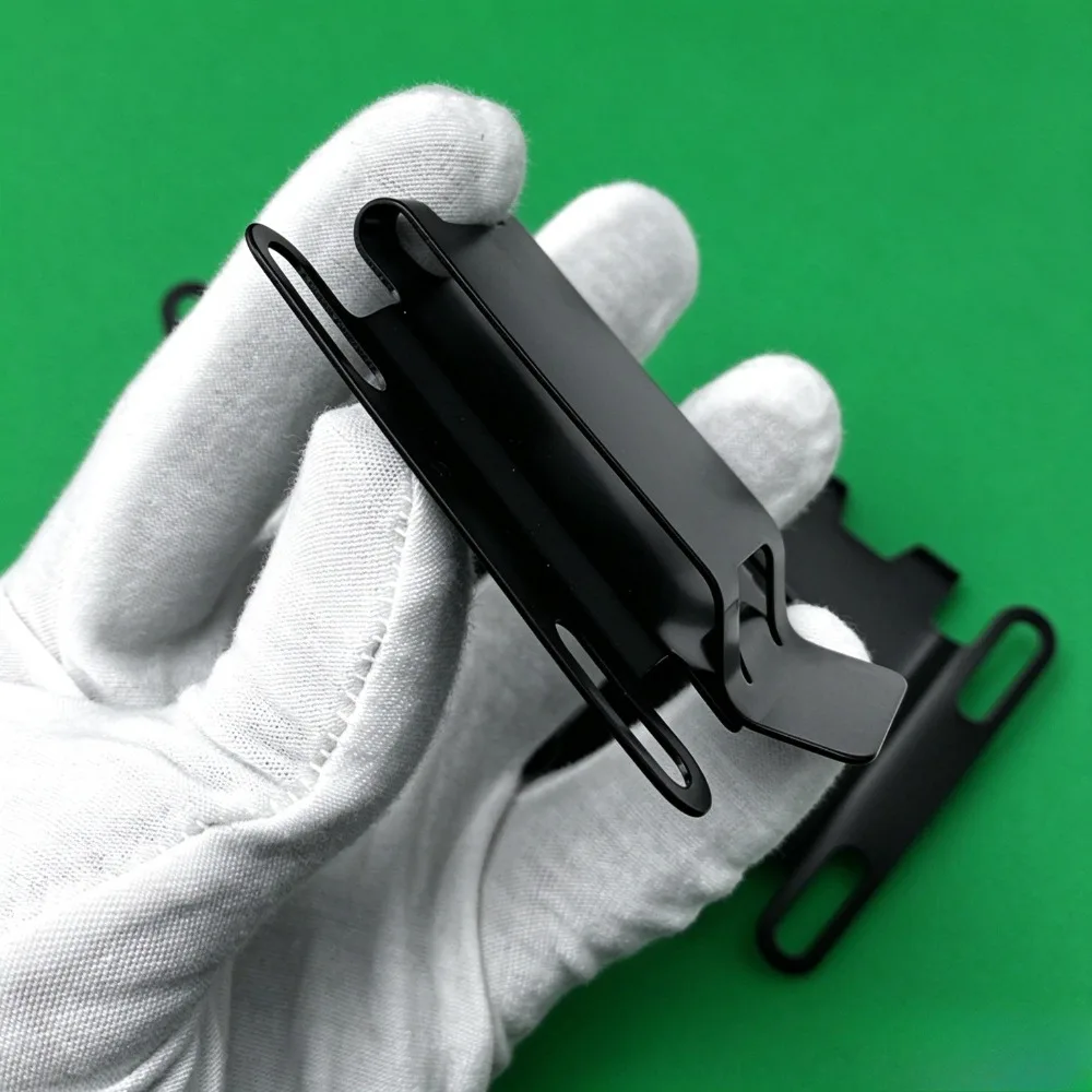 Metal Knife Holster Belt Clip Assembly with Mount Screws & Gaskets Universal Fit for K‑Sheath Outdoor Knife Sheath Carry Parts