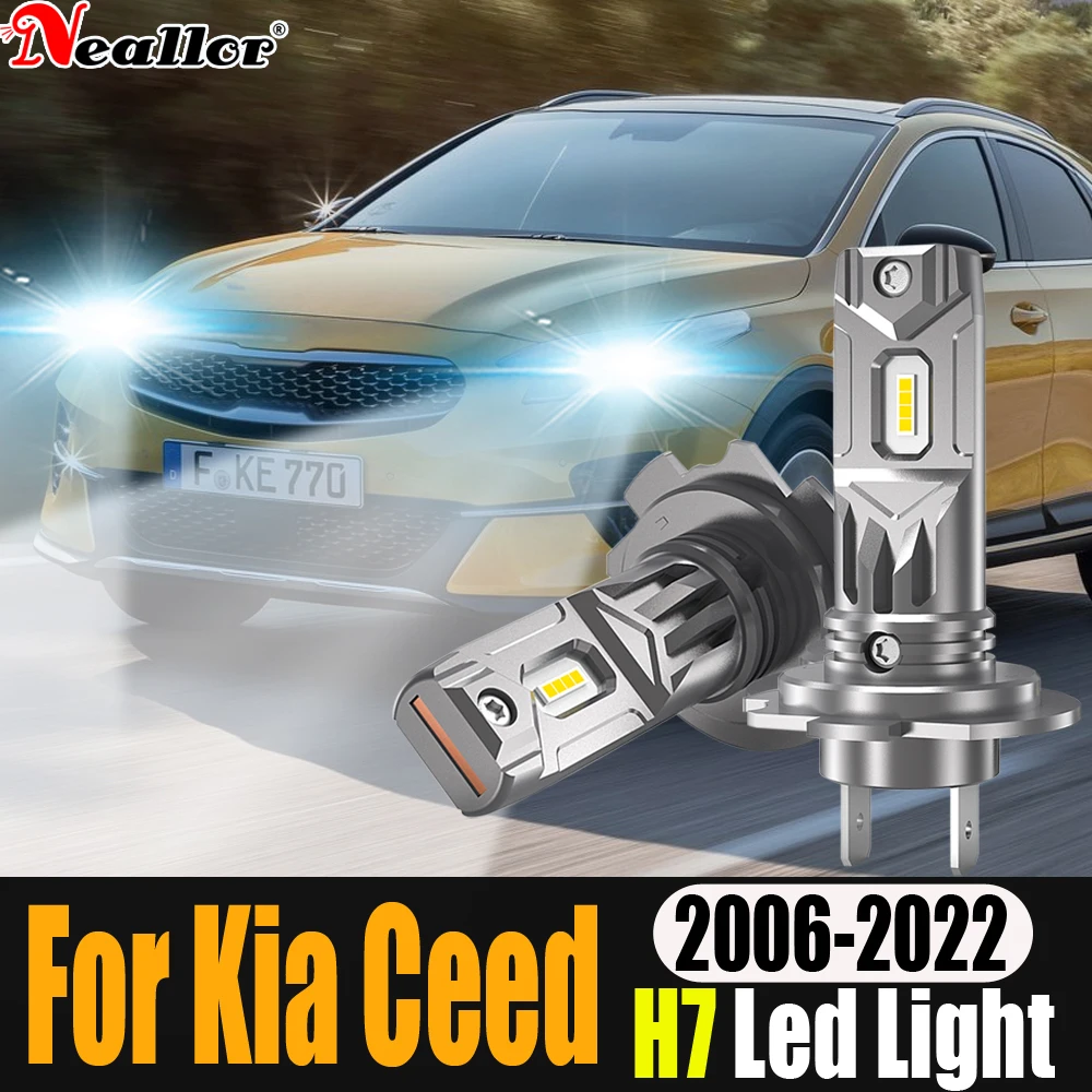 2x H7 Led Canbus No Error Headlight 360 ° Car Bulbs 12v 55w Diode Lamps High Power For Kia Ceed 2006 ~ 2022 2021 2020 2019 2018