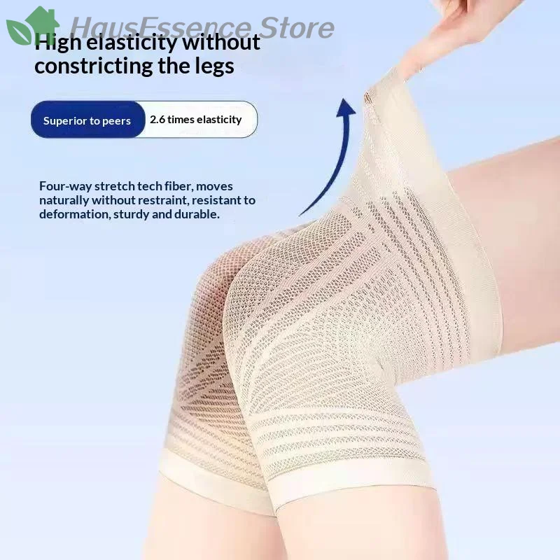 ※1Pair Summer Knee Cover Breathable Non-slip Joint Pain Relief Compression Kneepads Air Conditioning Thin Warm Knee Brace