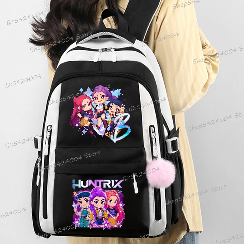 Movie characters New Middle High Student Backpack Boy Girl Creativity Alphabet Cartoon Bookbag Kpop Movie Peripheral Bagpack