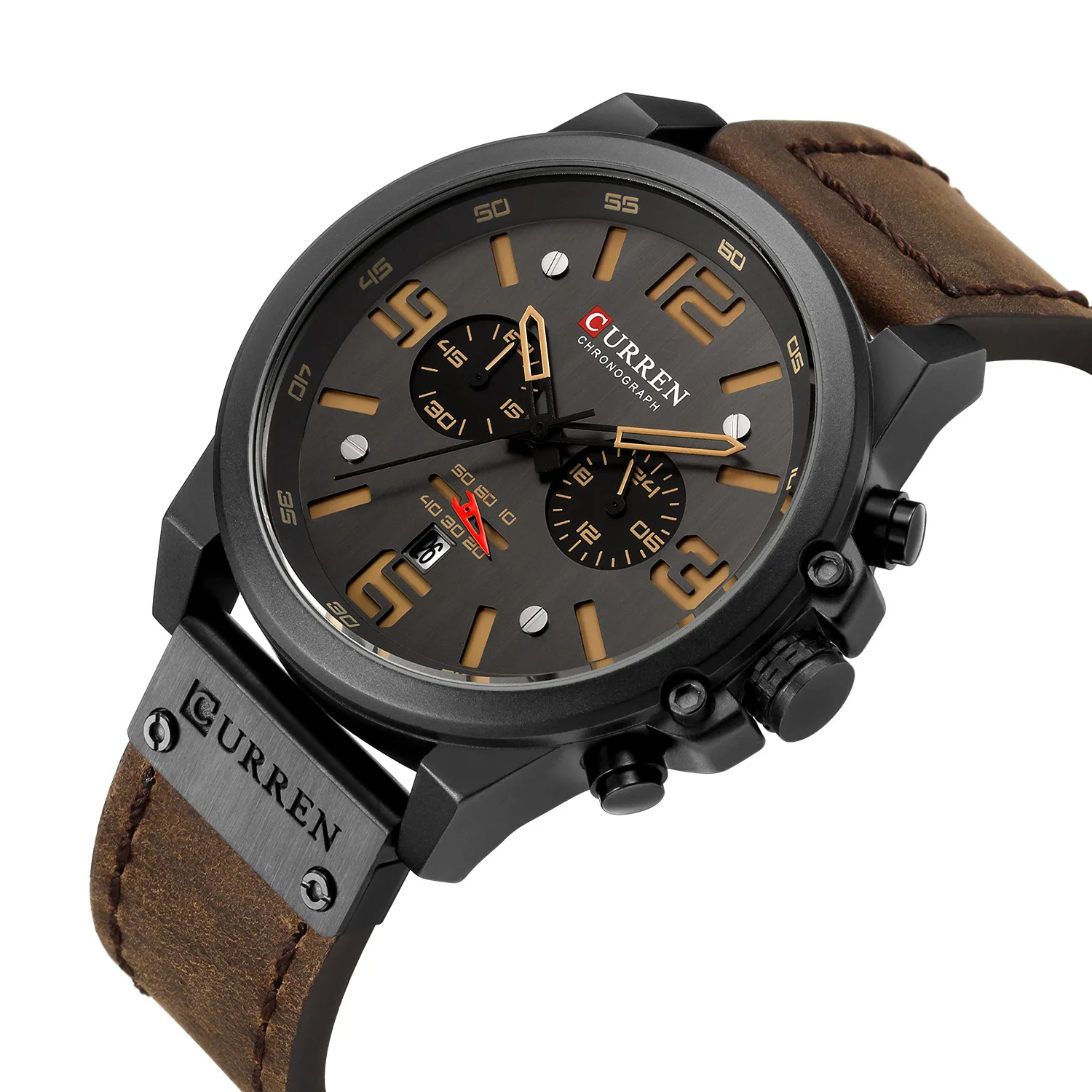 CURREN 8314 Men's Watch Unique Sports Quartz Watch Calendar Waterproof Belt Wrisrtwatch Birthday Gift for Male