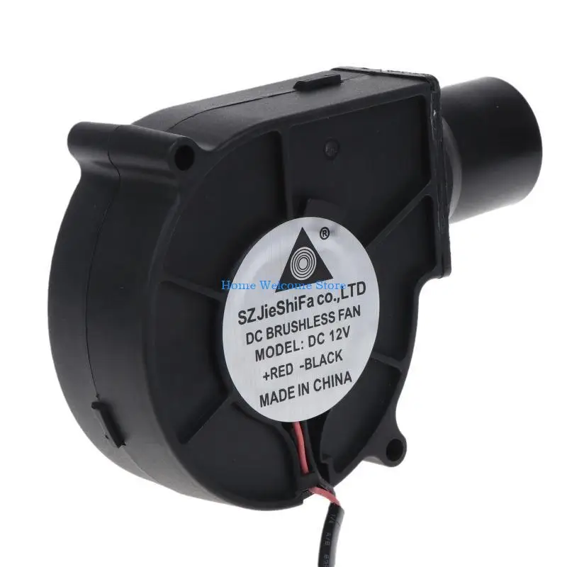 F68E BBQ Fan Cooling 7530 Dmuchawa powietrza 12V 1,5A Bezszczotkowy 5,5x2,1mm Wejście 2500R Wentylatory 9,7x9,7x3,3cm dla z