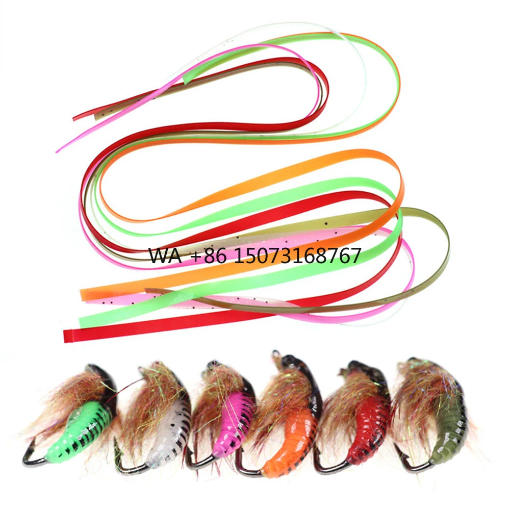 

Оптовая продажа 3 мм X 30 см Caddis Fly Pupa Nymph Worm Body Wrap Caddis Larvae/Чешская нимфа Scud Lure Материал для завязывания мух