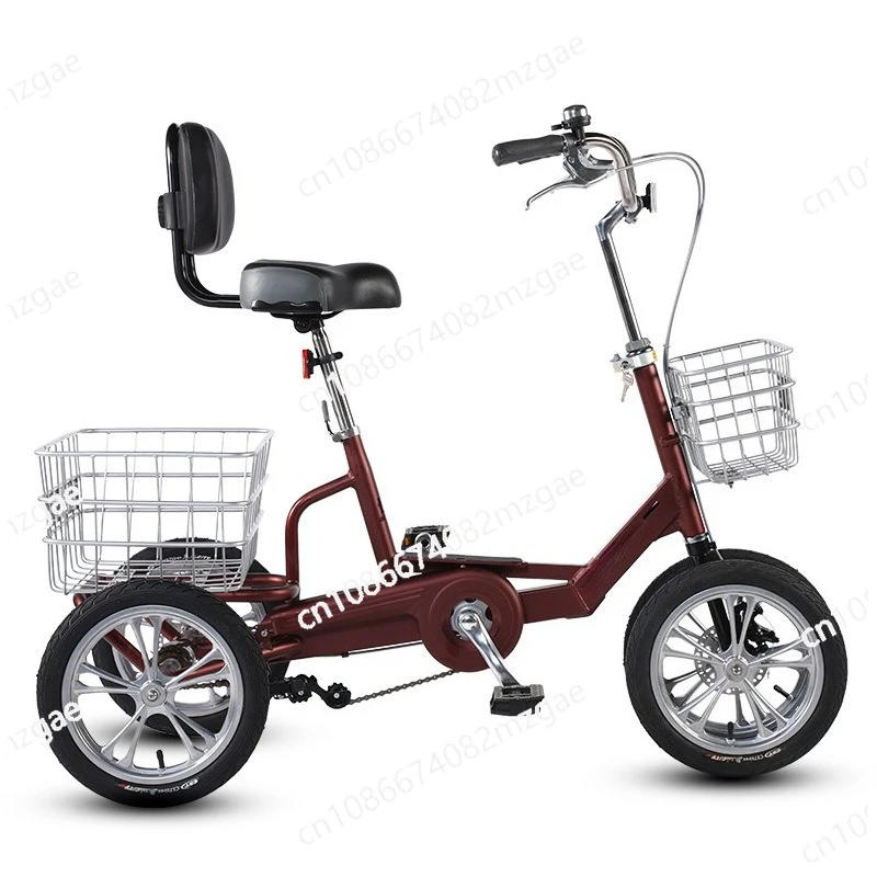 

New pedal human tricycle pedal small bicycle adult cargo transportation