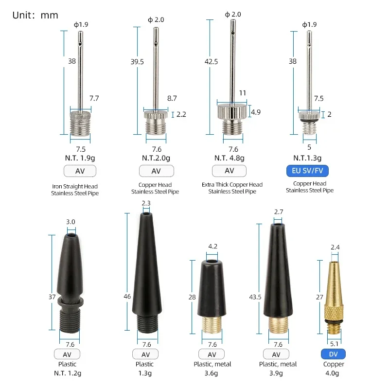 Fahrrad Hand Boden Pumpe Düse Adapter Kunststoff Schrader/Presta Dual Kopf Konverter für MTB Rennrad Roller Ball Inflation