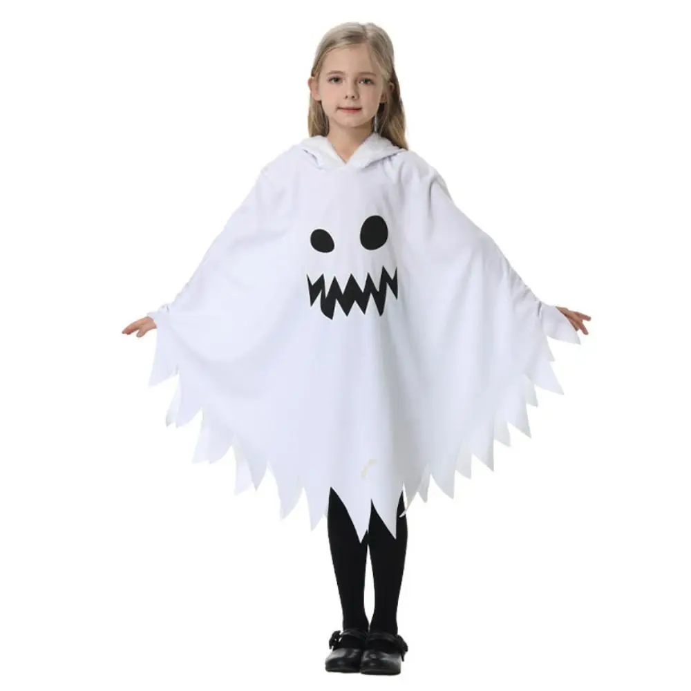 Abbigliamento Prop Mantello fantasma che si illumina al buio Interazione divertente Taglie multiple Costume di Halloween per bambini Mantello da festa Sciolto
