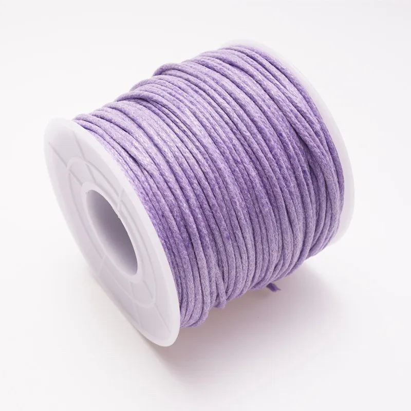 1.5mm 15m/35m woskowany sznurek bawełniany sznurek do koralików woskowany sznurek sznurek woskowy do wyrobu biżuterii i materiałów makramy szpula w rolce HK055 — zdjęcie 3