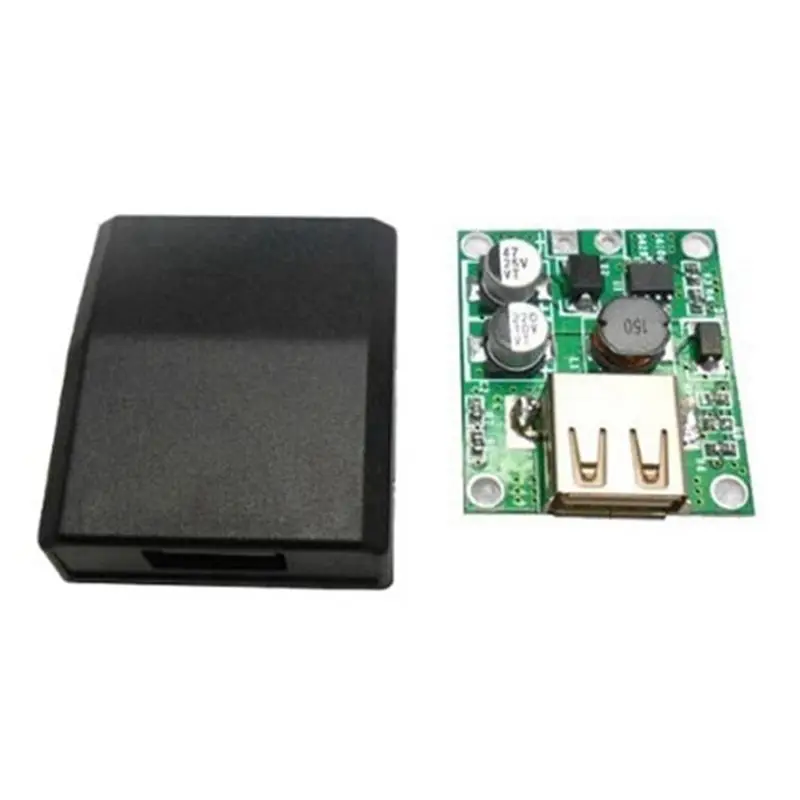 A01E-Solar Panel Power Bank USB Charge Voltage Controller Regulator Power Supply With Case 5-20V Input 5V 2A Output