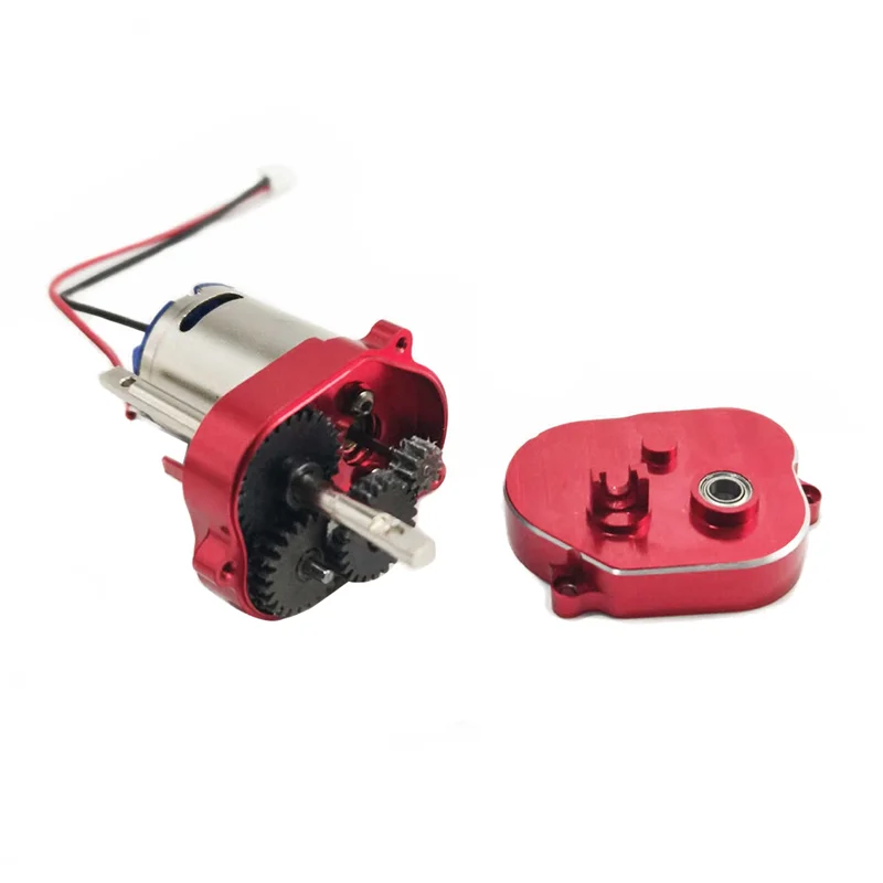 MN82 MN78 1/12 RC 자동차 업그레이드 부품 액세서리 용 금속 기어가있는 금속 변속기 기어 박스 엔진 기어 박스