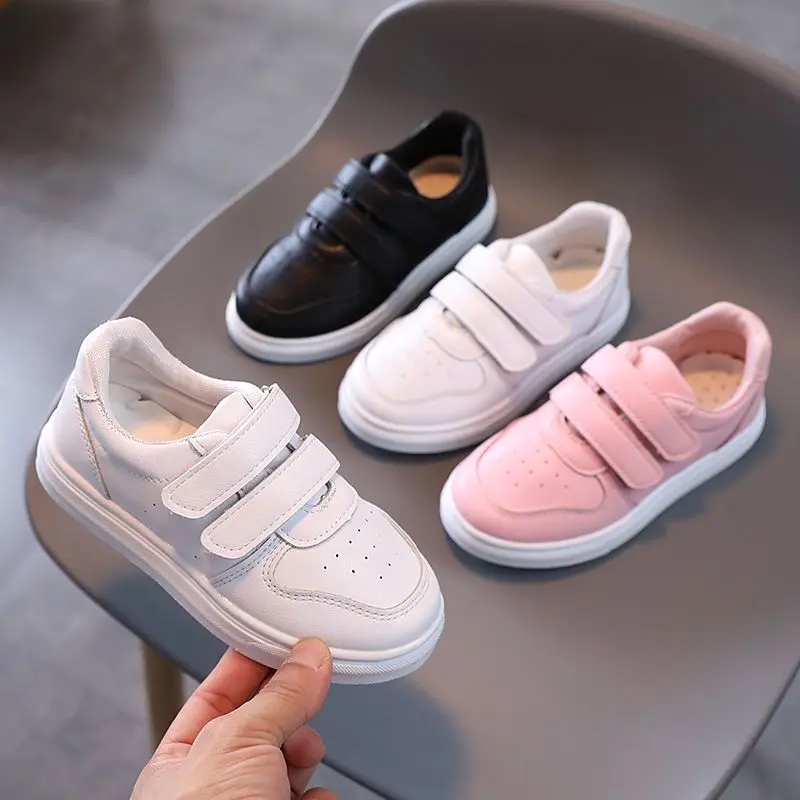 Kids White Sneakers Spring Autumn 2026 Breathable Casual Shoes for Boys Girls Versatile Daily Wear Performance Party School