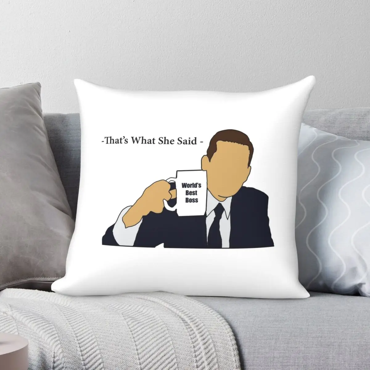 

The Office Michael Scott Pillowcase Polyester Linen Velvet Creative Zip Decorative Pillow Case Sofa Seater Cushion Cover