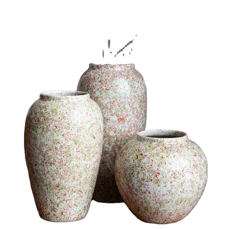 

Ceramic Vase Decoration, Living Room Flower Arrangement, Wabi Sabi Style for Home Decoration