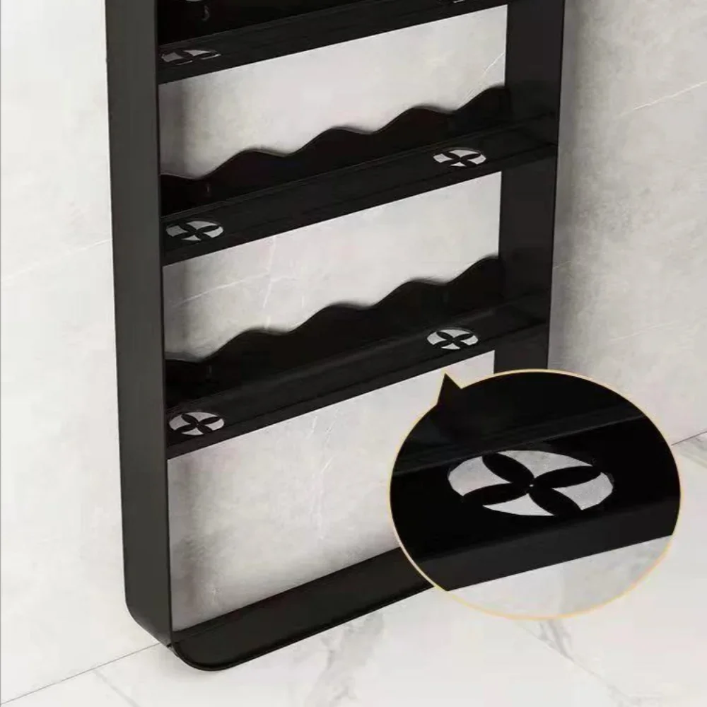 Wall Mounted Shelves Organizer Kitchen Punch-Free Storage Shelf Bathroom Toiletrie Shelf Multi Story Toiletries Cosmetic Shelves