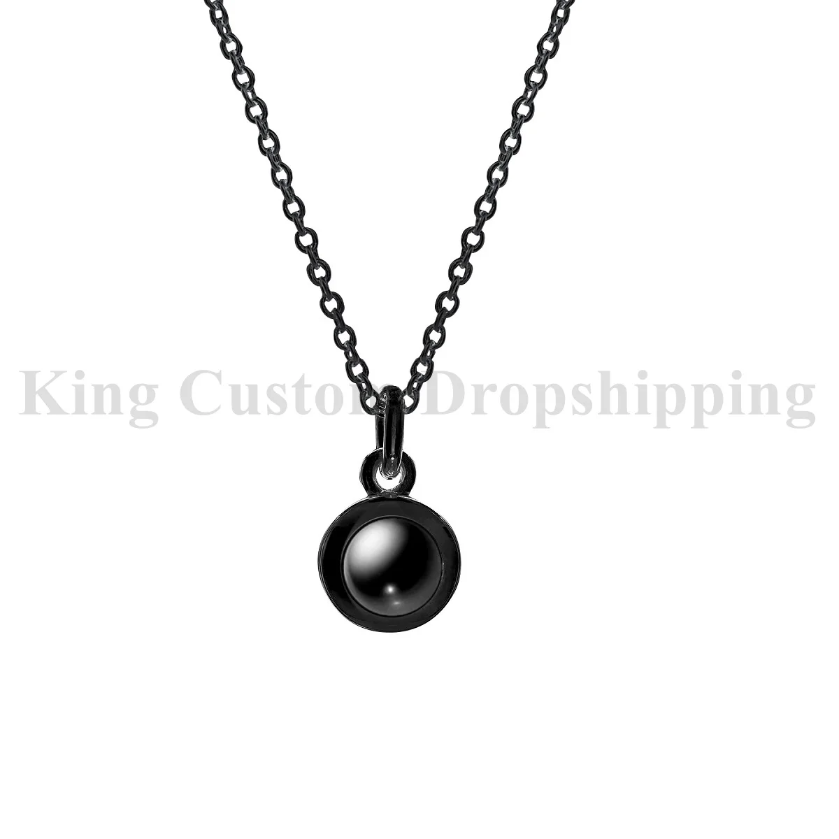 Custom Circle Necklace Photo Projection Pendant Exquisite and Colorfast Holiday Wedding Mother's Day  Gifts are Worth Collecting - view 5