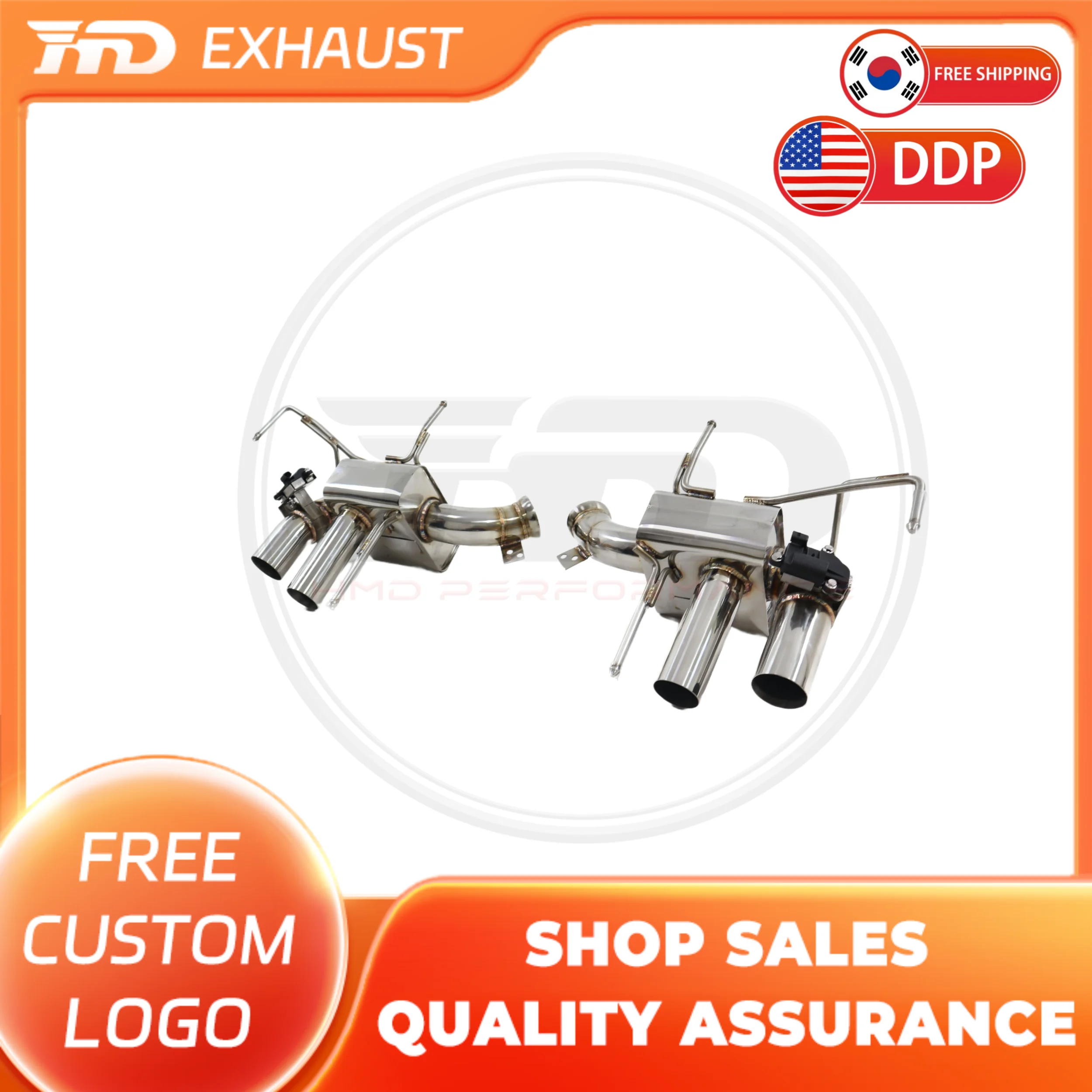 

HMD Hot sale Exhaust Catback for Ferrari F12 6.3L V12 Exhaust System Stainless Steel High Flow Performance With Valves