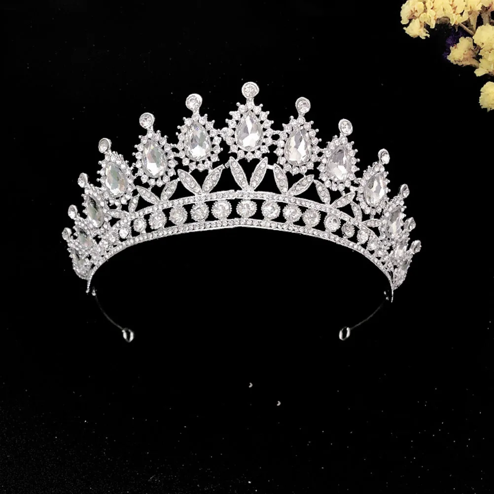 

Алмазная Корона, свадебная повязка на голову, аксессуары для волос, свадебная тиара, головной убор, декор в виде капель воды, ювелирные изделия для фотосессии на выпускной
