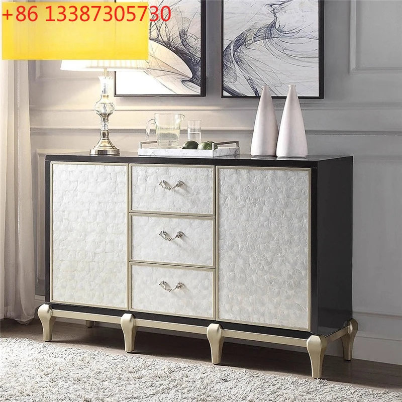 

American light luxury door cabinet entry living room shell cabinet post-modern simplicity