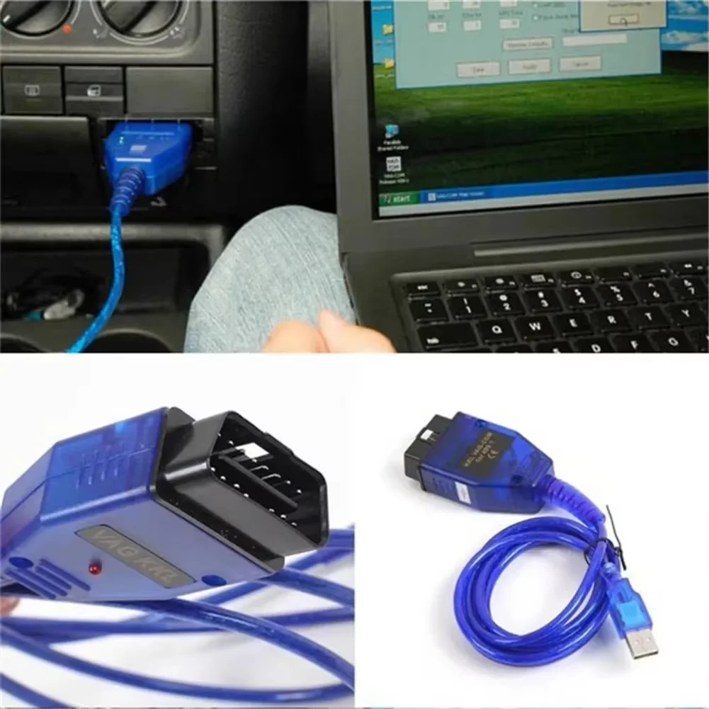 VAG KKL 409.1 FTDI FT232RL Chip Scanner Tool OBD2 Diagnostic Cables with USB Interface Auto Scanner for Multi-brand Cars Newest