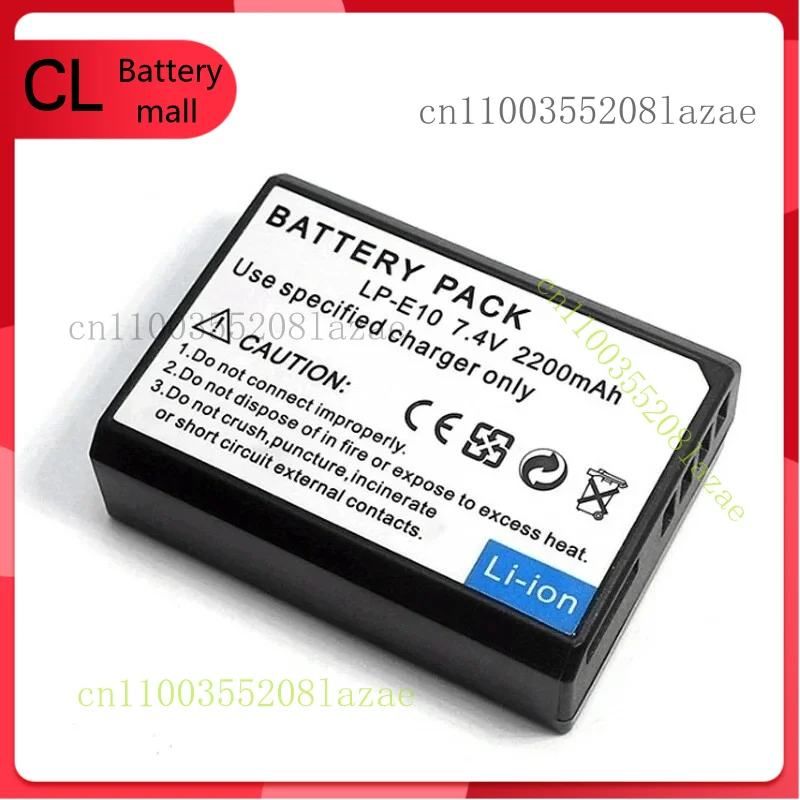 

2x новый аккумулятор для камеры Canon LP-E10 для Canon T7 T6 T5 T3 LC-E10