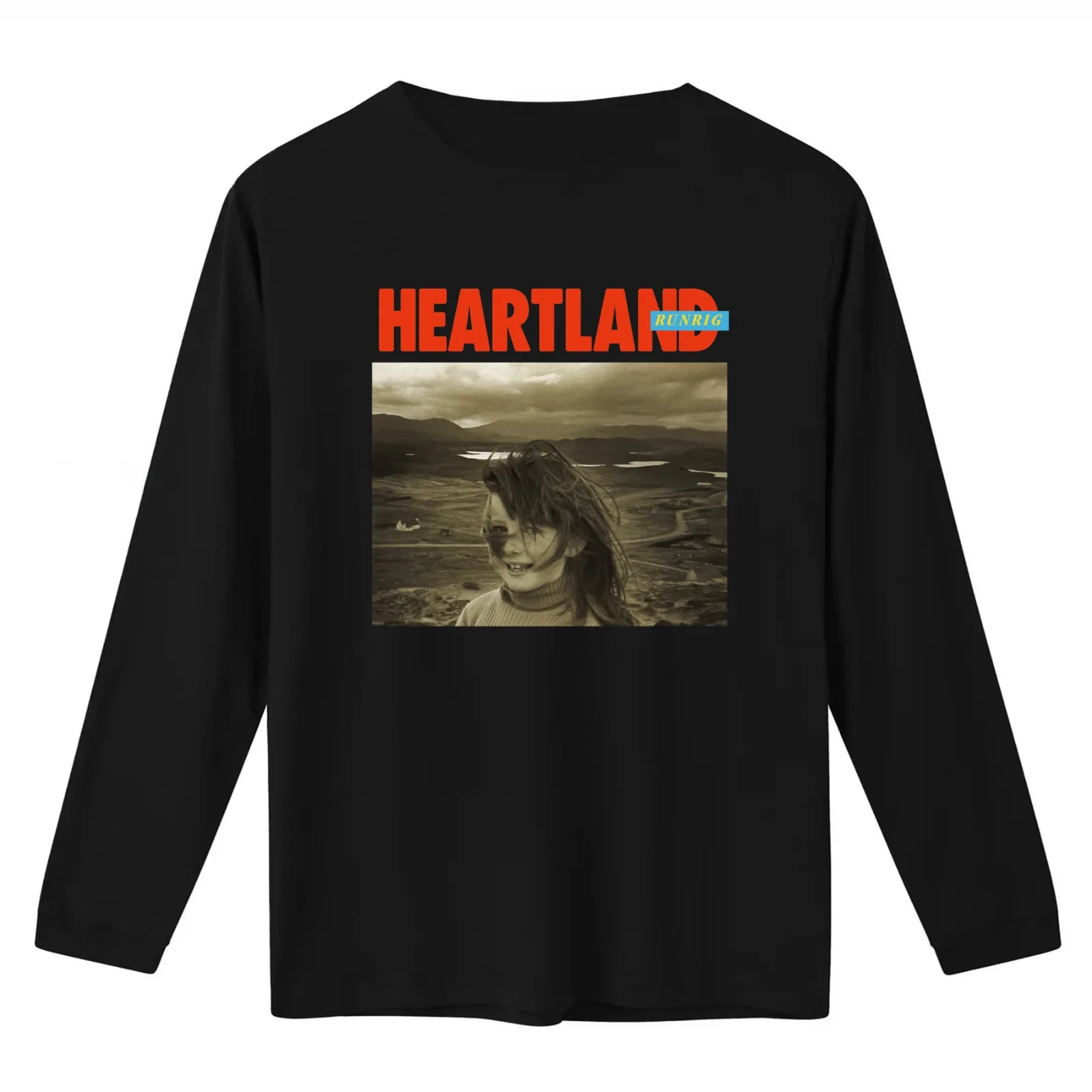 Heartland runrig T-Shirt Summer Casual Cotton Tee Oversized Streetwear Tops Vintage Graphic Print Loose Fit Short Sleeve