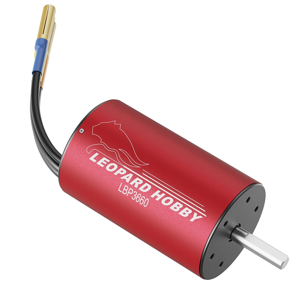 Leopard Hobby 3660 5.0mm Shaft 2700kv 3180kv 3800kv 4650kv Waterproof Brushless Motor For 1:10 Rc Car Axial Trax/as Slash Wltoys
