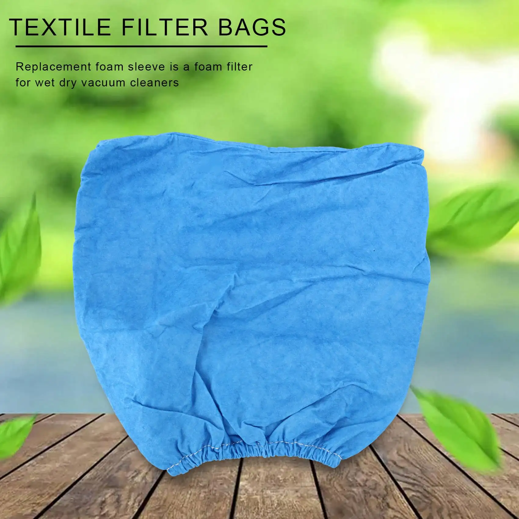 Textile Filter Bags Wet and Dry Foam Filter for MV1 WD1 WD2 WD3 Vacuum Cleaner Filter Bag Vacuum Cleaner 4PCS