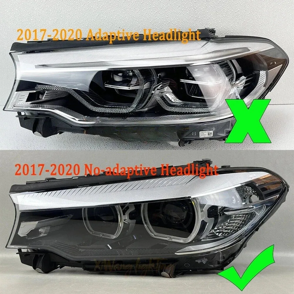 وحدات LED RGBW DRL لسيارات BMW 2018-2020 5 'G31 G30 G38 F90 مع حلقة عين الملاك تناسب المصباح غير المتكيف