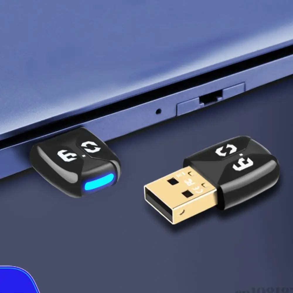 

BT 6.0 Adapter Wireless BT Transmitter Receiver Plug and Play Wireless Dongle for PC Speaker Wireless Mouse Keyboard