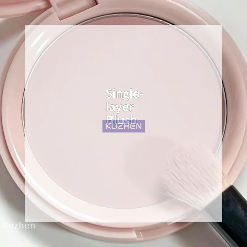 Monochrome Matte Blusher Palette Soft Silky Cheek Natural Facial Rouge Plate Lasting Nude Low Saturation Powder Blusher Makeup