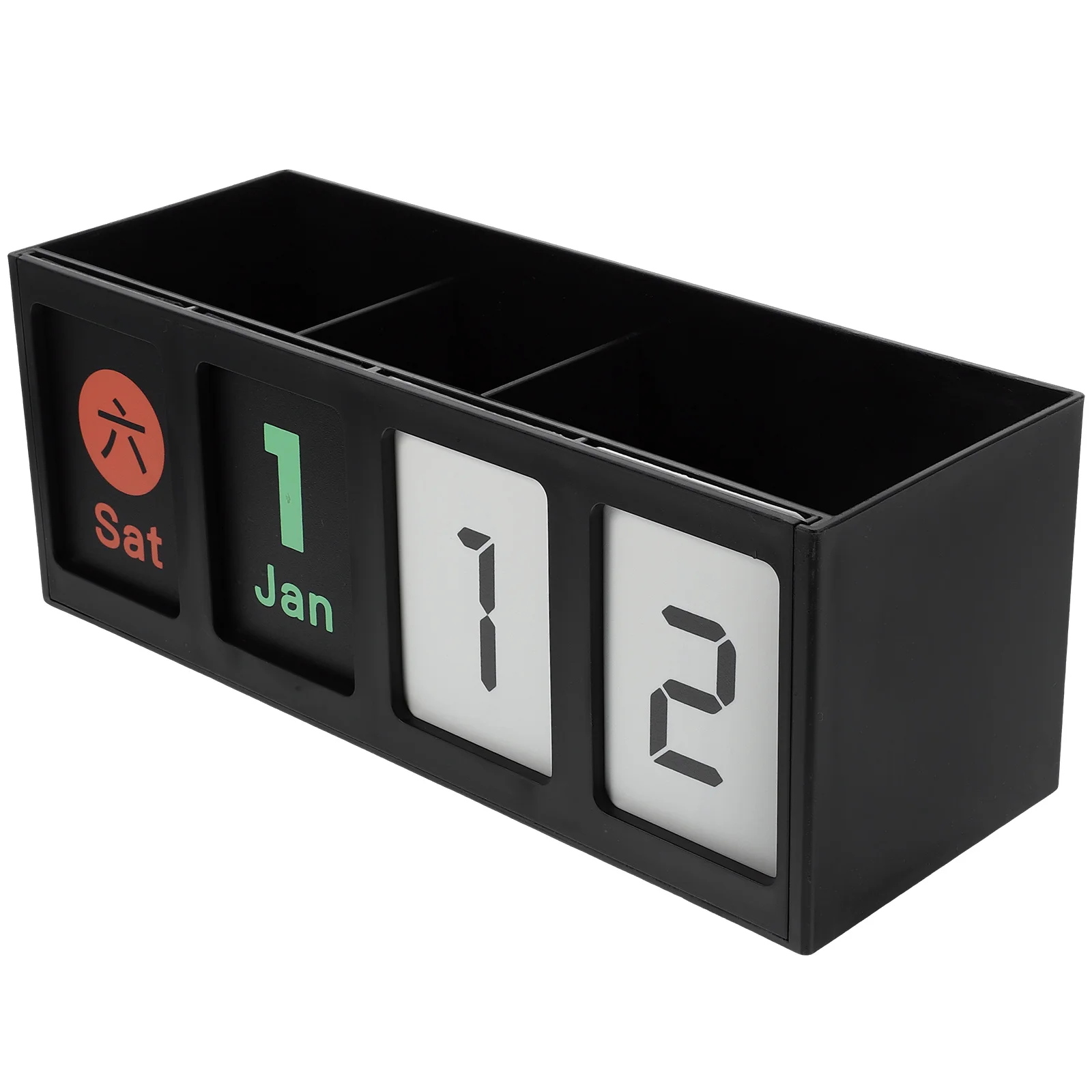 

Multifunctional Desk Holder Perpetual Calendar Large Table Organizer White Office Storage Desk Organizer Box