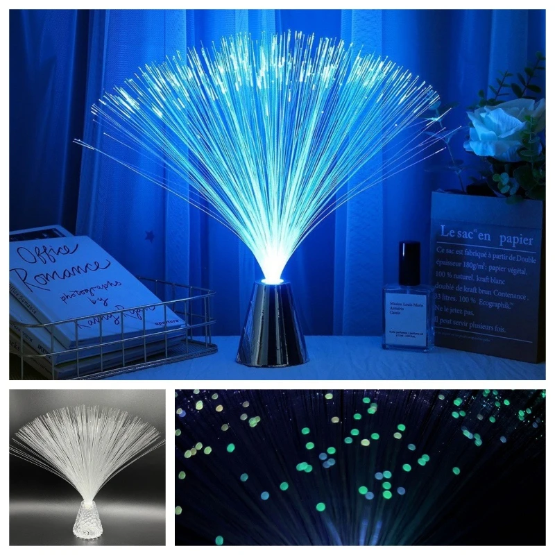 

Красочное оптоволокно, звездное небо, внутреннее атмосферное украшение для фестивалей, таких как Хэллоуин и Рождество