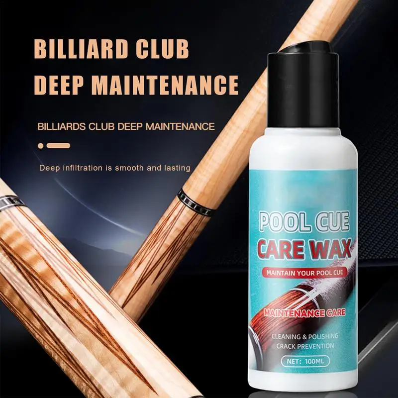 Pool Cue Shaft Conditioner 100ml Wood Polishing Oil Billiards Cue Cleaner Deep Moisturizing practical Billiard Cue Accessories