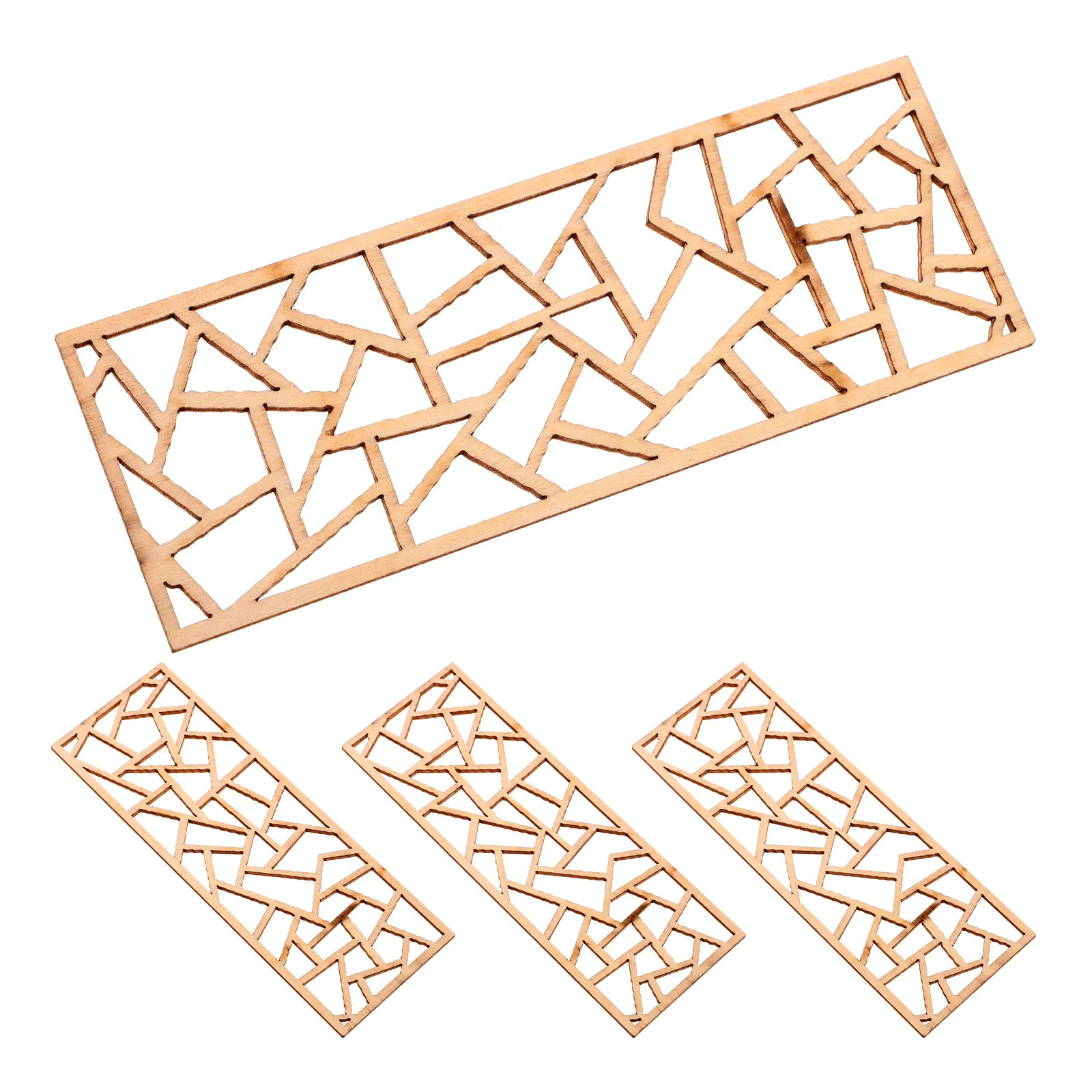 

4Pcs Miniature Chinese Screen Vintage Style Decorative Mini House Screen for Micro Room Display Photography Prop and Desktop