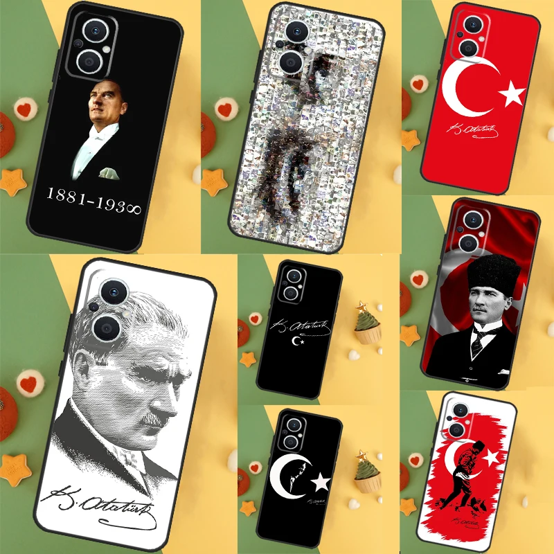 Mustafa Kemal Ataturk Case For OPPO Reno 11F 4Z 5Z 8T 10 Pro 4 6 7 8 5 Lite OPPO Find X6 Pro X2 X3 X5 Lite Cover