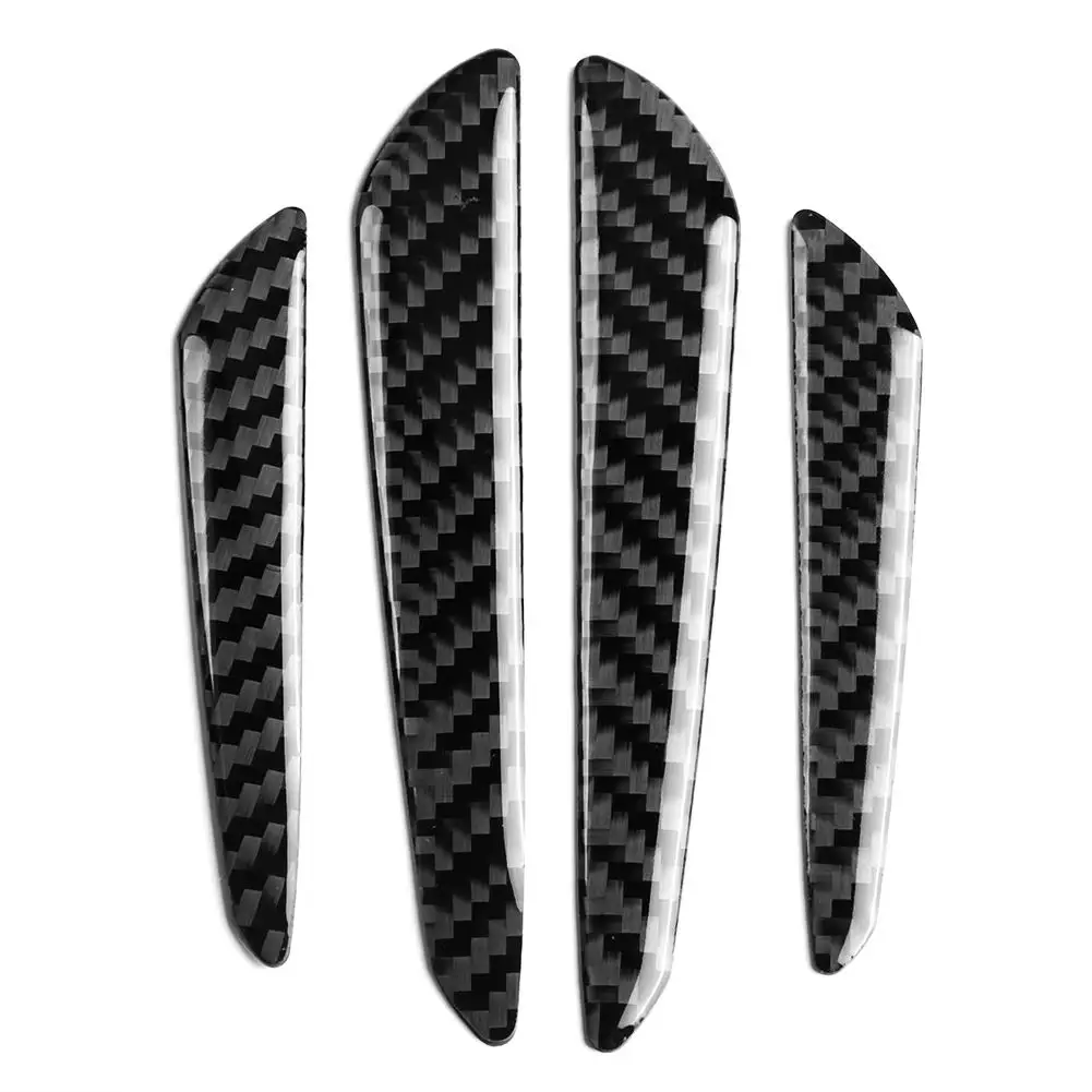 

4Pcs Carbon Fiber Door for edge Guard Bumper Protector Strips Trim Cover Car Universal Auto Accessories