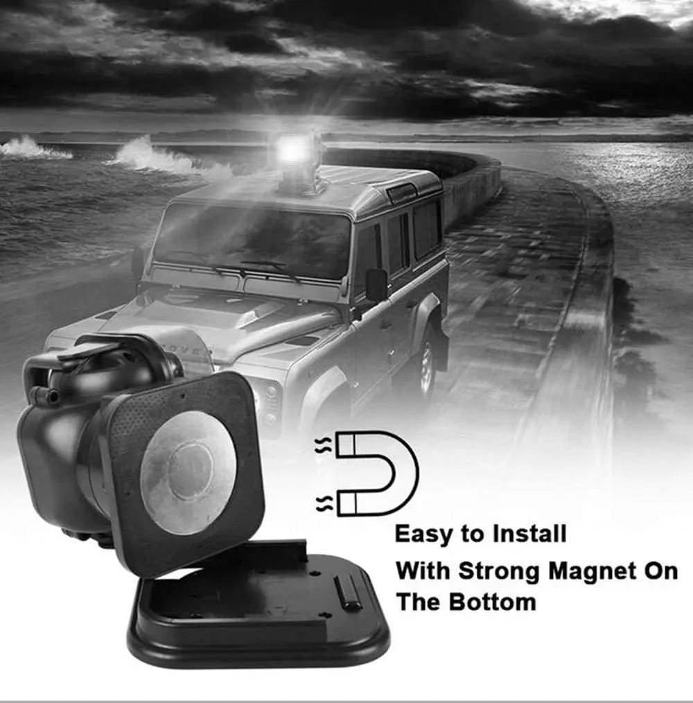 

50W LED Spotlight LED Search Light LED Rotating Remote Control with Magnetic Base LANTSUN LED523(ONLY USA)