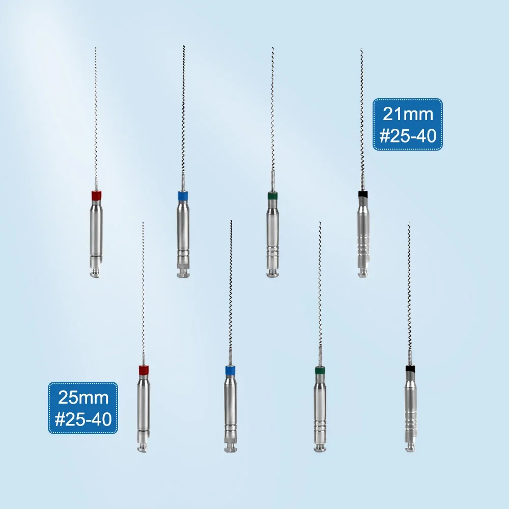 

40Pcs Dental Rotary Paste Carriers Lentulo 25mm #25-40 Dental Stainless Steel Endodontics Root Canal Files Dentistry Instruments