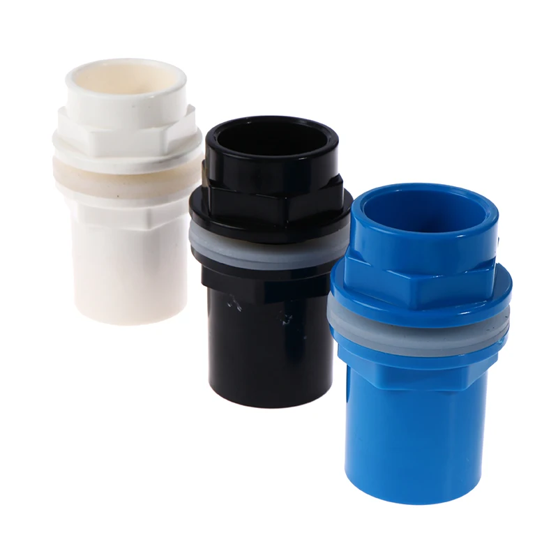 1Pcs ICH. D.20-50mm Verdicken Aquarium Entwässerung Stecker Fisch Tank PVC Rohr Ablassen Joint Garten Hause Hydrokultur Wasser Rohr Armaturen