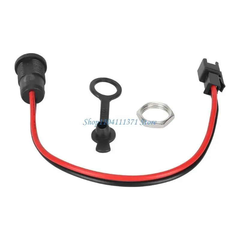 

P9FC Electric Scooter DC5.5x2.1mm Power Socket High Current Female Power Adapter With Cable Scooter Accessories