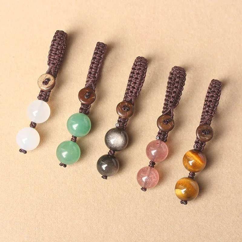 سلسلة هاتف محمول كريستالية للحظ والحماية حسب الفنغ شوي، حامل مفاتيح، سوار، هدية إبداعية، قلادة كريستالية معدنية من سلسلة العناصر