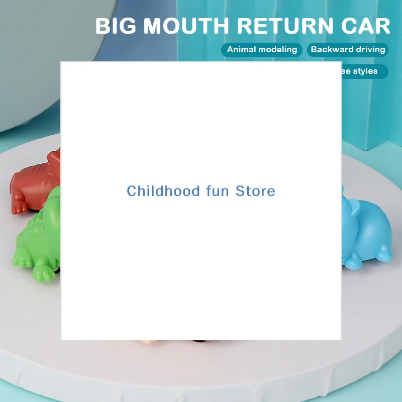 

Biting Hand Crocodile Mouth Pull-back Car Toy Cartoon Hippo Puppy Animal Pull Back Toy Car Press Teeth Bite Fingers Tricky Toy