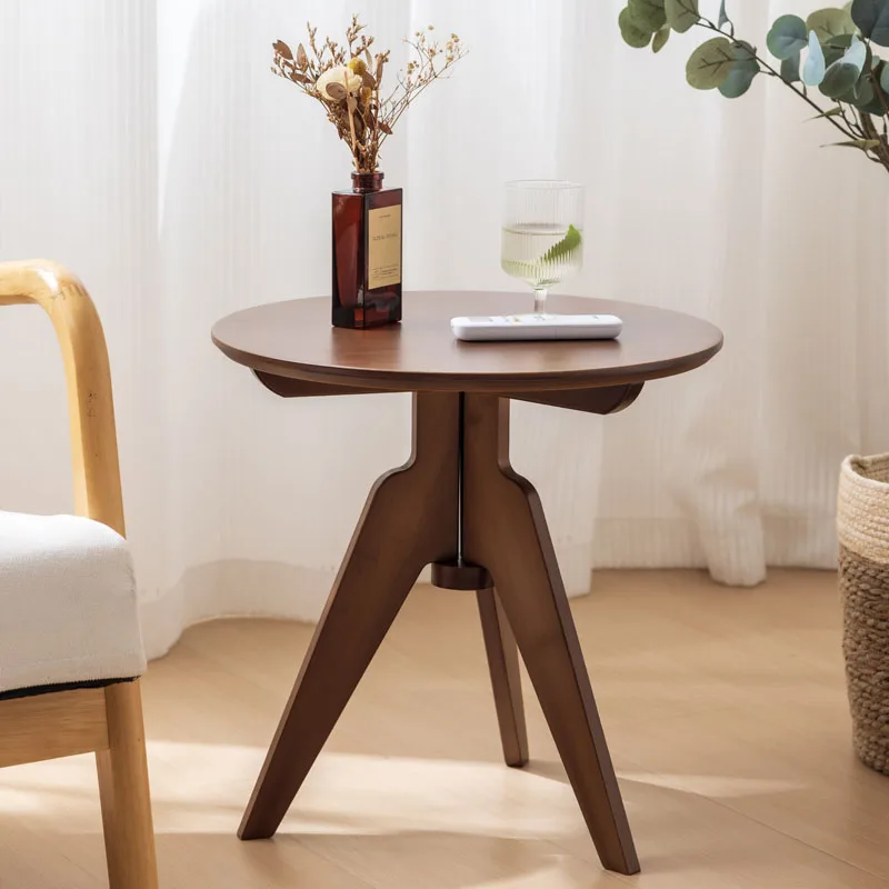 

Бамбуковый современный приставной столик, компактный круглый торцевой столик для прикроватных тумбочек, креативные акцентные столы, мебель для декора гостиной и спальни