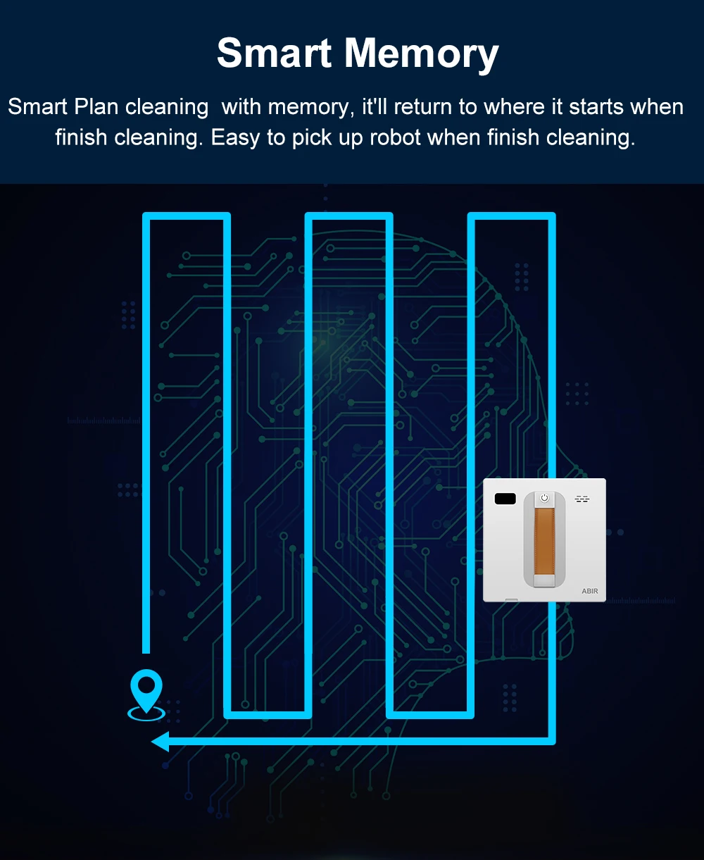 Robot Window Cleaner, Dry and Wet Window Cleaner, Robot With APP Control, Automatic Window Robot Cleaner, Glass Cleaning